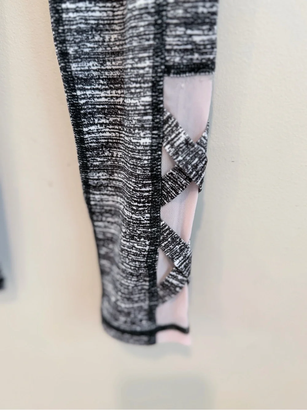 Ideology Pink Tee with Gray Space-Dye Leggings Set